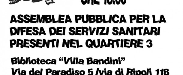 CONTRO LA CHIUSURA DELLA FISIOTERAPIA IN PIAZZA DELLA COSTA