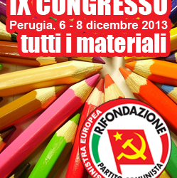 il documento finale del IX congresso prc